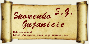 Spomenko Gujaničić vizit kartica
